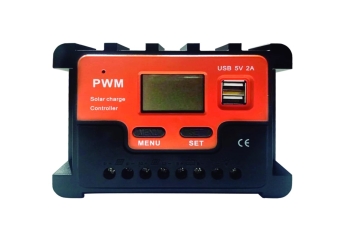 Regulador De Carga Panel Solar 60a 12v 24v Display Usb Pwm