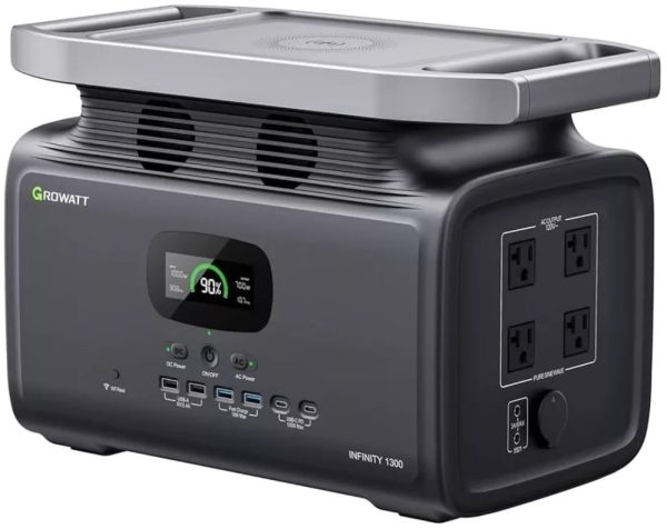 Estacion De Energia Growatt 1800W/3600W Con Bateria De Litio