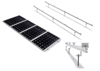 Kit Estructura Coplanar para 4 paneles 4.8 Metros